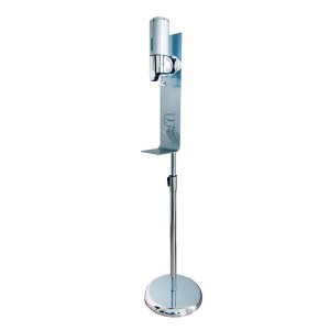 Touchless disinfectant station