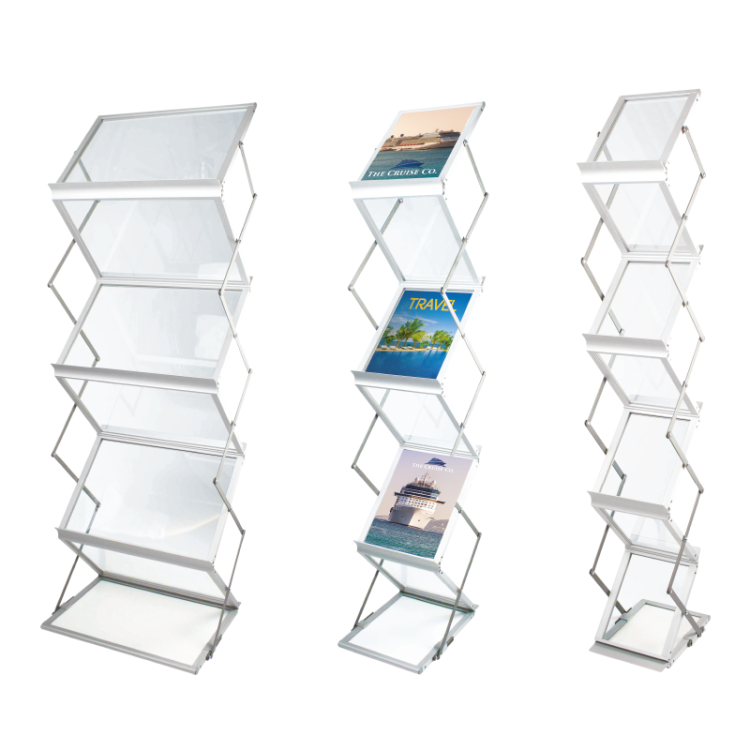 ACRYLIC Folding A4 Leaflet Stand