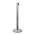 J-EXTBE Barrier Post with a Yellow Winding Tape 270 cm - Chrome Post With a Yellow Tape - A Barrier Post, a Post With a Rounded Tape For the Hotel, Restaurant and VIP Area