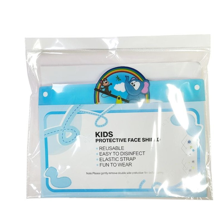 Kids Face Protective Visor Elephant Pattern Clear Plastic Nose nd Mouth Face Shield For Kids