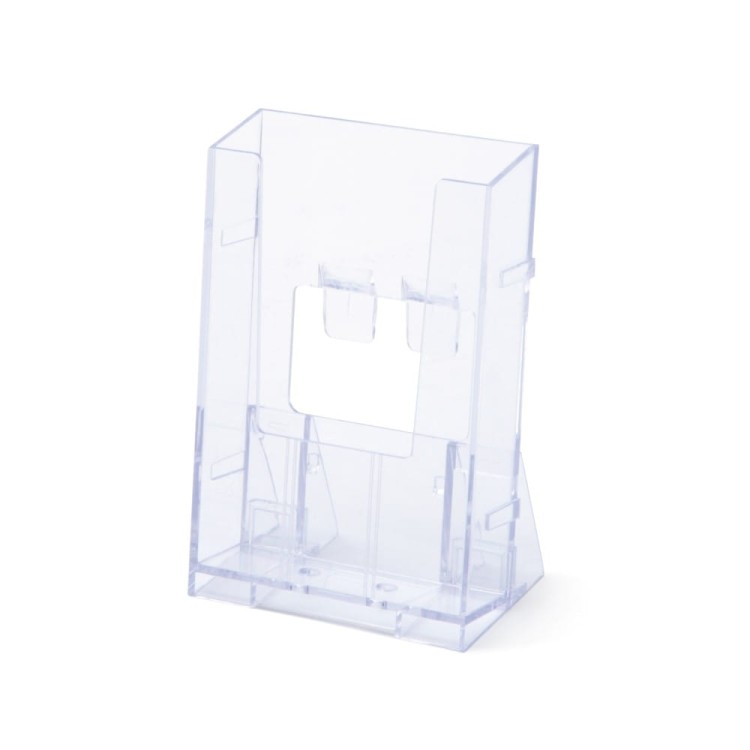 Stojak naścienny na ulotki SCRITTO® 1 x DL (1/3 A4) odlewany stojak kieszeń wisząca na ulotki prospekty do powieszenia na ścianie