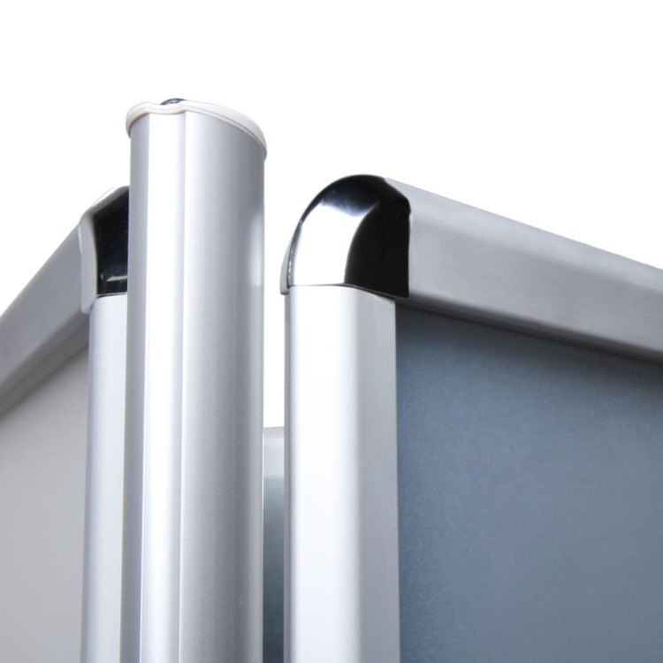 OVAL Information Stand With Three  A1 Snap Boards For Outdoor Use