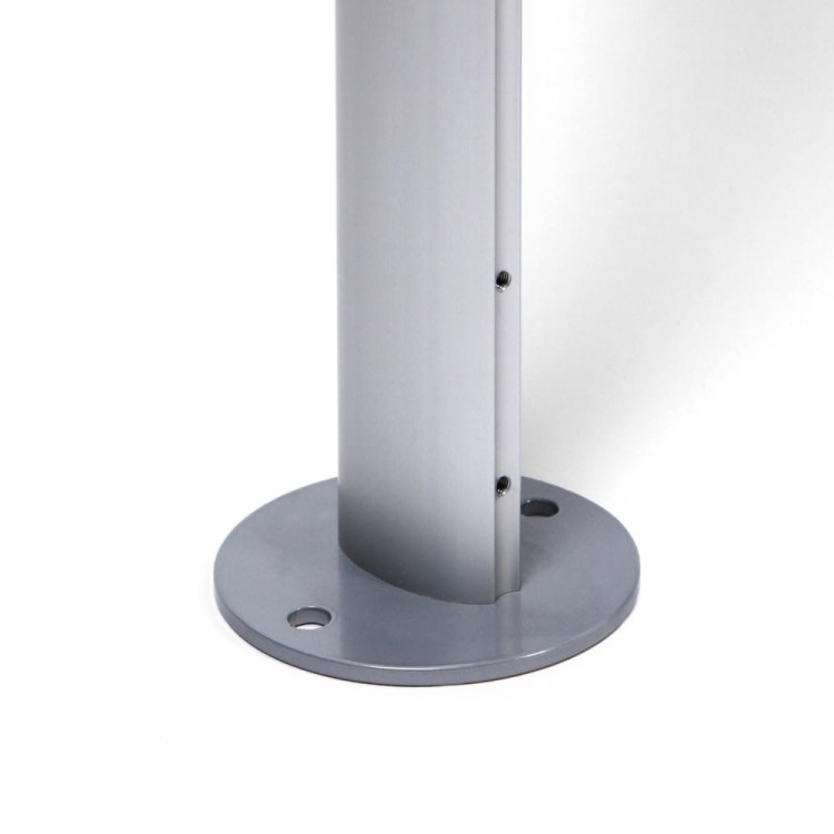 OVAL Information Stand With Three  A0 Snap Boards For Outdoor Use