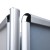 OVAL Information Stand With Three Snap Boards 70 x 100 cm For Outdoor Use