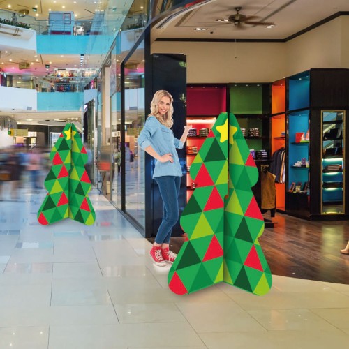 Choinka świąteczna reklamowa 3D 150 cm