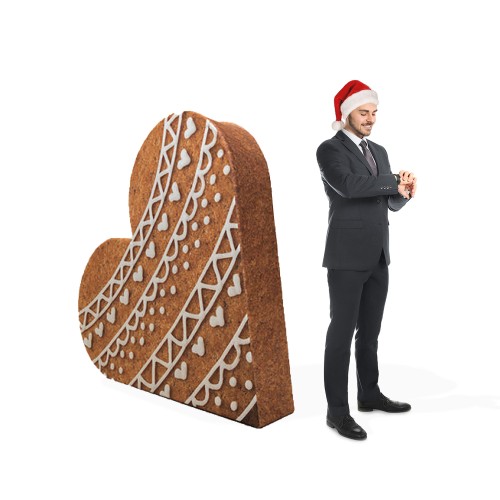 Piernik świąteczny reklamowy odzoba 3D 140 x 150 x 30 cm