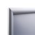 Ramka zatrzaskowa KRAST A3 (29,7 x 42,0 cm) aluminiowa srebrna z ostrym prostym narożnikiem rama ramka plakatowa OWZ ścienna na plakat na zdjęcia profil 25 mm