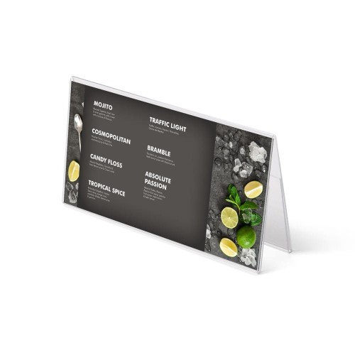 Stojak akrylowy na plakat typu A w orientacji poziomej format A3 (297 x 420 mm)