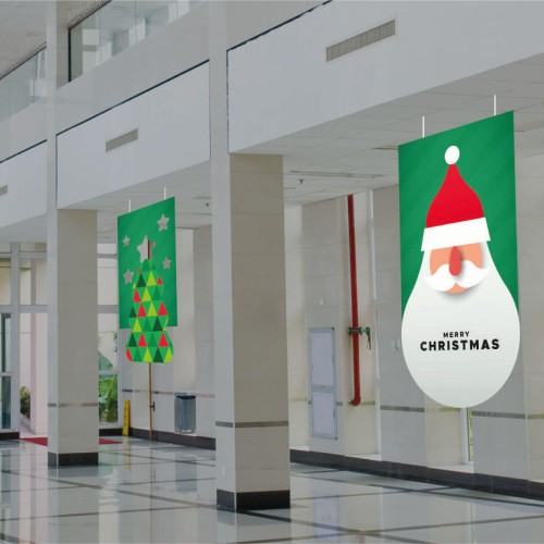 Świąteczny wiszący baner reklamowy 50 x 100 cm