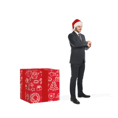 Świąteczny prezent ozdoba reklamowa  50 x 50 cm