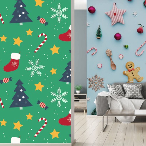 Ozdobna ścienna tapeta świąteczna STANDARD 1m2 gramatura 190g/m2