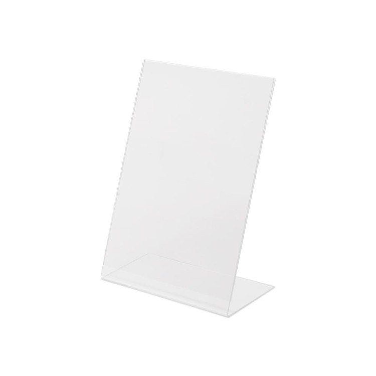 Stojak akrylowy na plakat typu L w orientacji pionowej format A9 (37 x 52 mm)