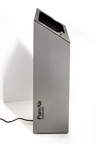 Oczyszczacz powietrza PureAir UV-C - Szary - Profesjonalny Przepływowy Sterylizator Oczyszczacz Powietrza