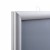 Ramka zatrzaskowa KRAST A1 (59,4 x 84,1 cm) aluminiowa srebrna dwustronna z ostrym prostym narożnikiem rama ramka plakatowa OWZ na plakat na zdjęcia profil 25 mm