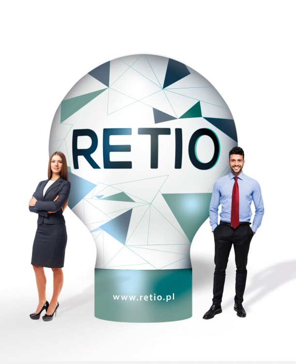 Balon reklamowy pneumatyczny 3m z nadrukiem indywidualnym - Standard z szyjką