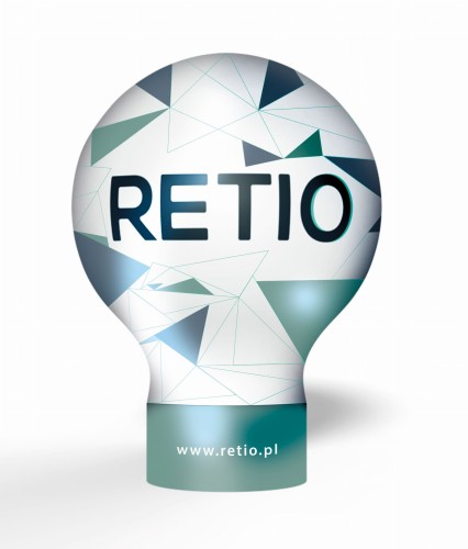 Balon reklamowy pneumatyczny 3m z nadrukiem indywidualnym - Standard z szyjką