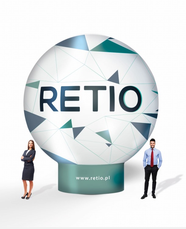 Balon reklamowy pneumatyczny 5m z nadrukiem indywidualnym - Kula