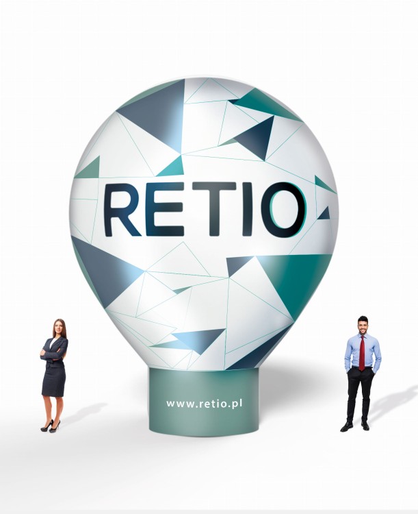 Balon reklamowy pneumatyczny 6m z nadrukiem indywidualnym - Standard