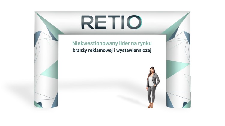 Brama reklamowa nadmuchiwana, pneumatyczna 4x3 m z nadrukiem indywidualnym - Prosta