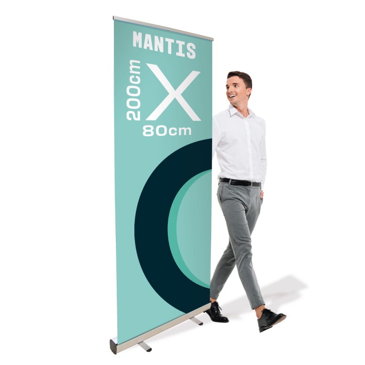 Rollup Mantis 80 x 200 cm stojak reklamowy rozwijany z opcją wydruku