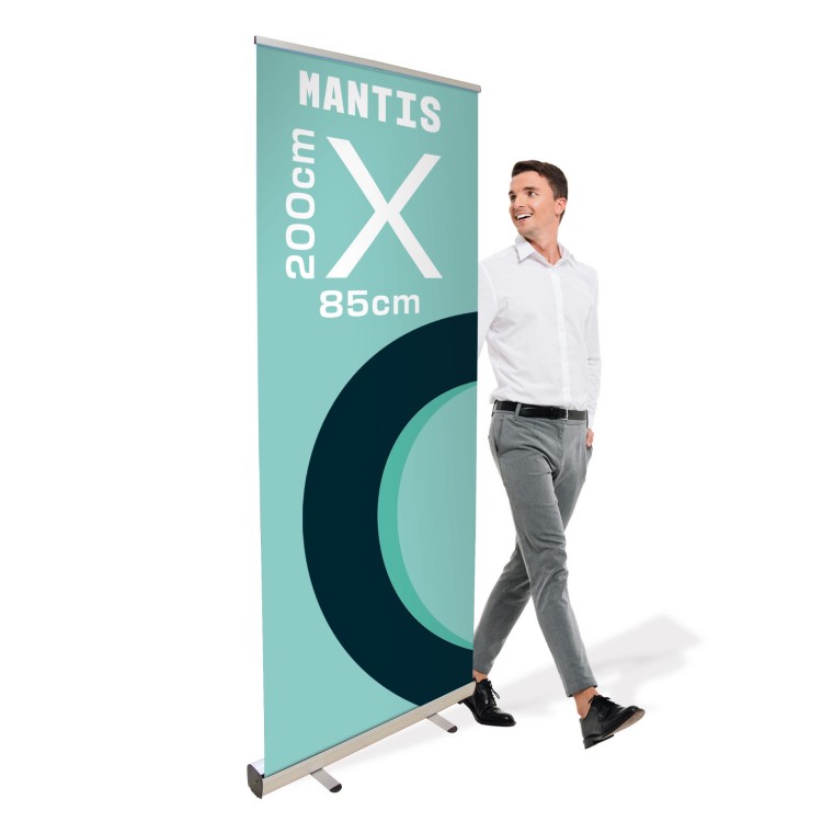 Rollup Mantis 85 x 200 cm stojak reklamowy rozwijany z opcją wydruku