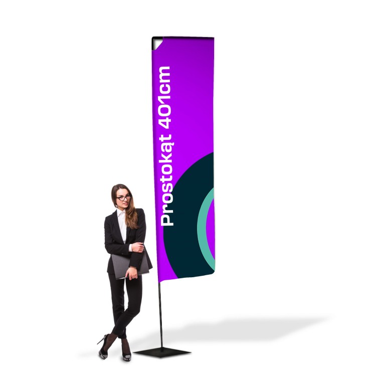 Flaga reklamowa Winder prostokąt 4m