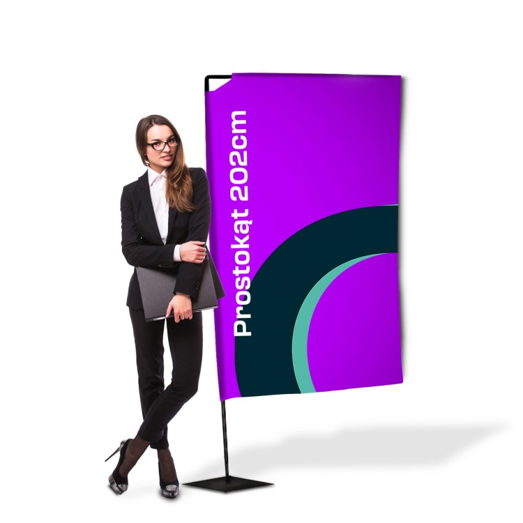 Flaga reklamowa Winder prostokąt 2m