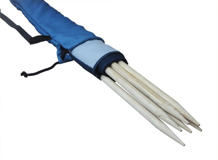 Zaostrzone kije do parawanow