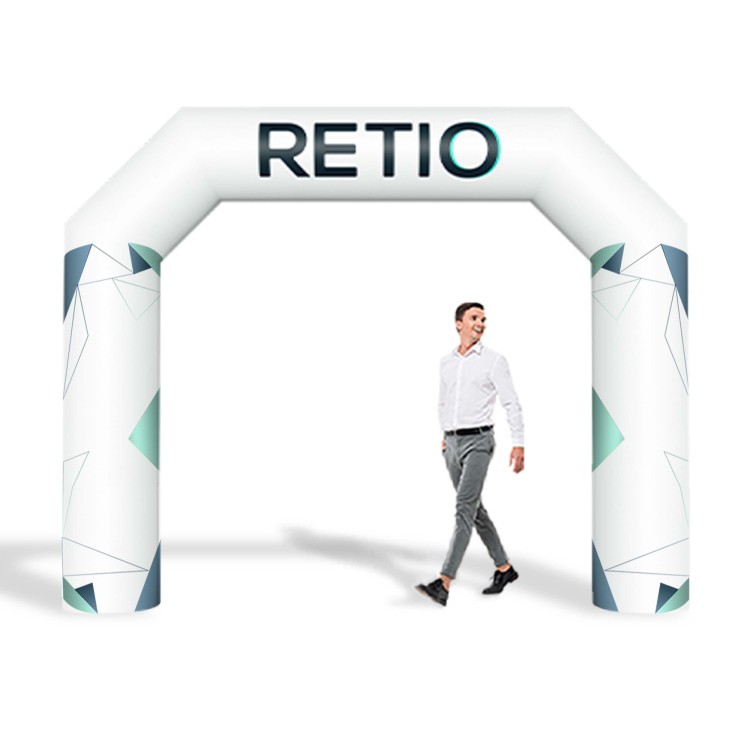 Brama reklamowa nadmuchiwana, pneumatyczna 3x2,5 m z nadrukiem indywidualnym - Standard