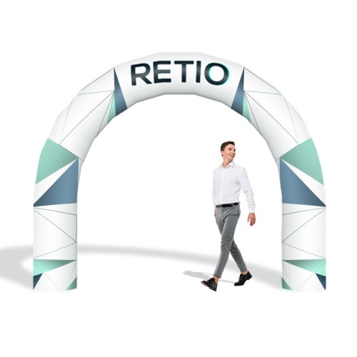 Brama reklamowa nadmuchiwana, pneumatyczna 3x2,5 m z nadrukiem indywidualnym - Łukowa