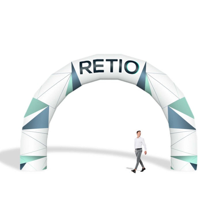 Brama reklamowa nadmuchiwana, pneumatyczna 6x4 m z nadrukiem indywidualnym - Łukowa