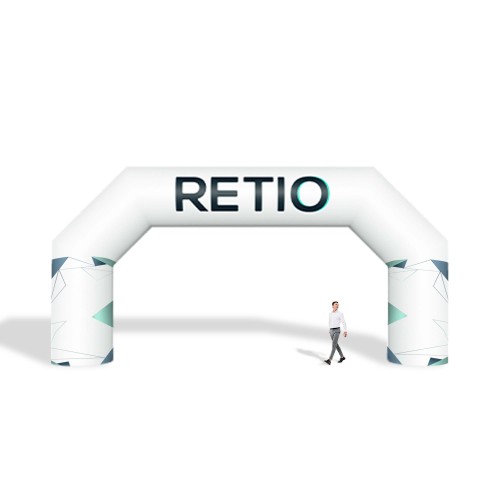 Brama reklamowa nadmuchiwana, pneumatyczna 8x4 m z nadrukiem indywidualnym - Standard