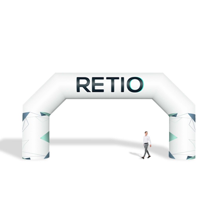 Brama reklamowa nadmuchiwana, pneumatyczna 8x4 m z nadrukiem indywidualnym - Standard