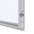 Gablota magnetyczna SLM 15xA4 108x91 cm z certyfikatem trudnopalności B1 zamykana na kluczyk do użytku zewnętrznego gablota zewnętrzna gablota ogłoszeniowa gablota informacyjna tablica ogłoszeń tablica informacyjna ogniotrwała srebrny