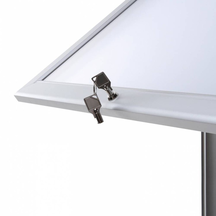 Stojak na menu 2xA4 stojak prezenter na kartę menu stojak informacyjny prezentacyjny z ramką A4 do restauracji gastronomii do hotelu stojak na plakat Menu Board z oświetleniem LED