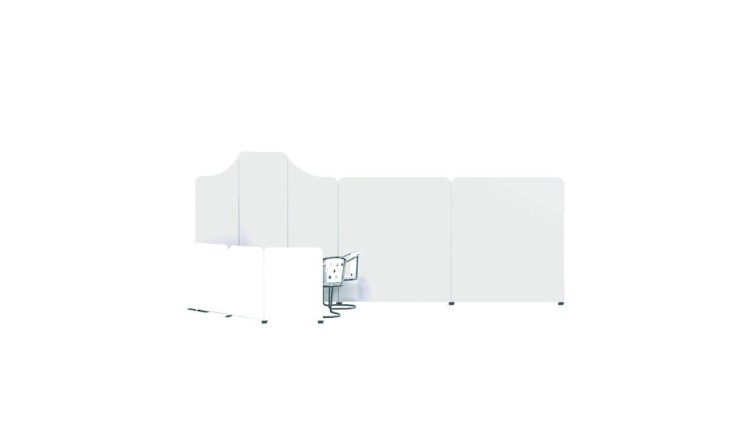 An example of a modular stand layout