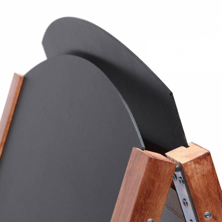 Drewniany potykacz kredowy 68 x 120 cm z wyciąganym panelem reklamowy potykacz kredowy do pisania markerami kredowymi