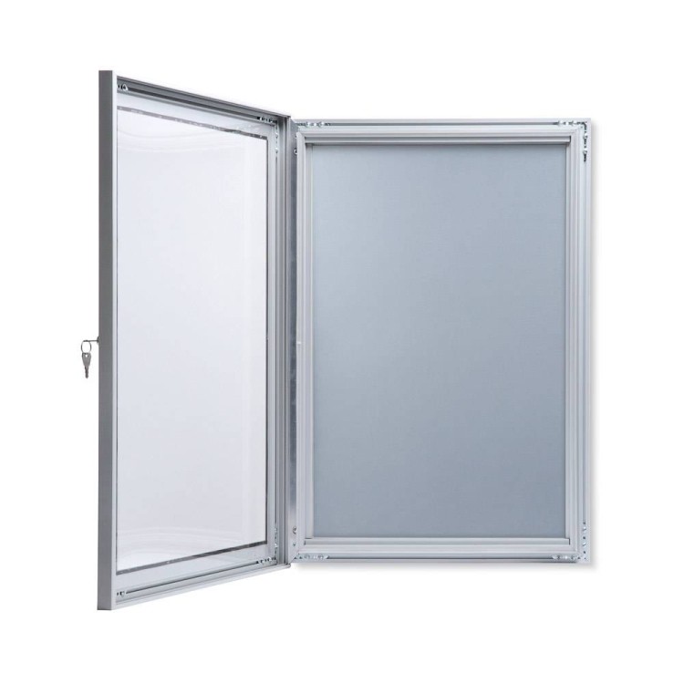 Gablota zatrzaskowa na plakat A1 (59,4x84,1 cm) zamykana na kluczyk do użytku zewnętrznego i wewnętrznego gablota zewnętrzna wewnętrzna gablota ogłoszeniowa gablota informacyjna tablica ogłoszeń tablica informacyjna