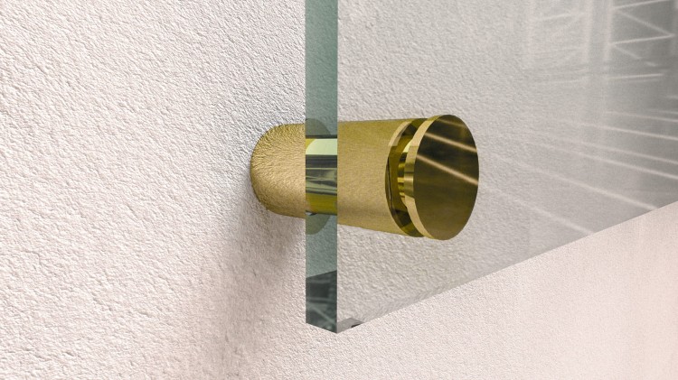 Dystans montażowy 19mm Ø Mosiądz Złoty 19x19