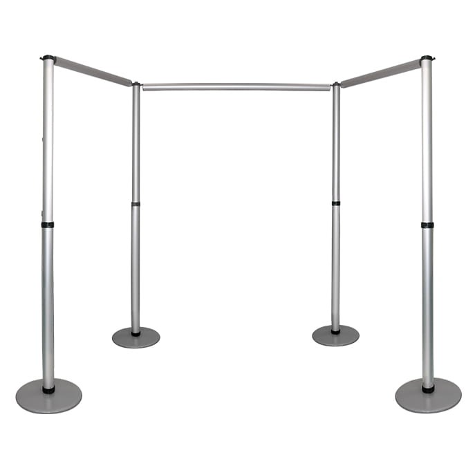 AERO Banner Stand Kit 4,5 x 2,1 m with a single-sided printout