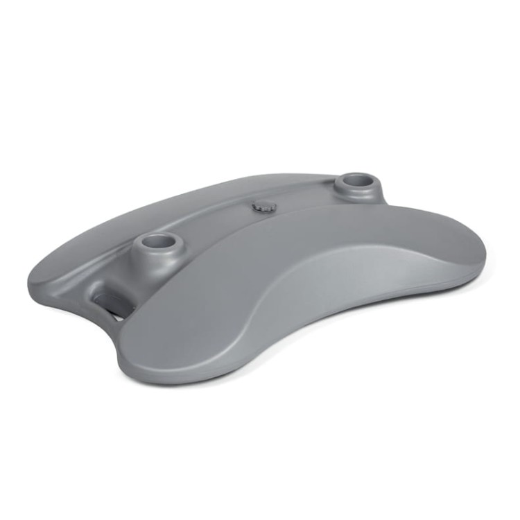 Potykacz reklamowy A0 OWZ Water Base - srebrny potykacz reklamowy z zatrzaskową ramą OWZ i podstawą napełnianą wodą