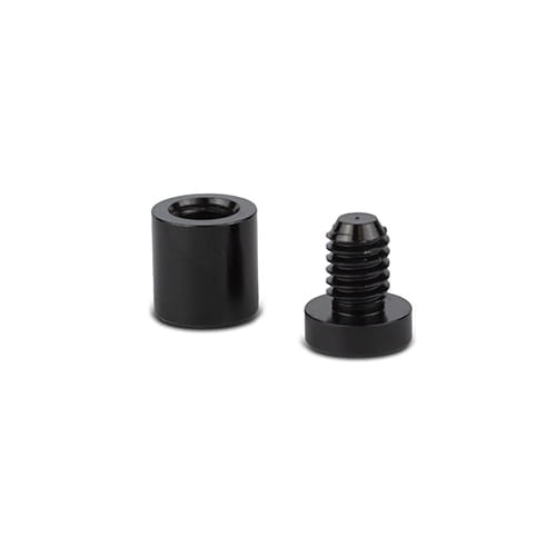 Dystans montażowy 25mm Ø Aluminium Czarny 25x25