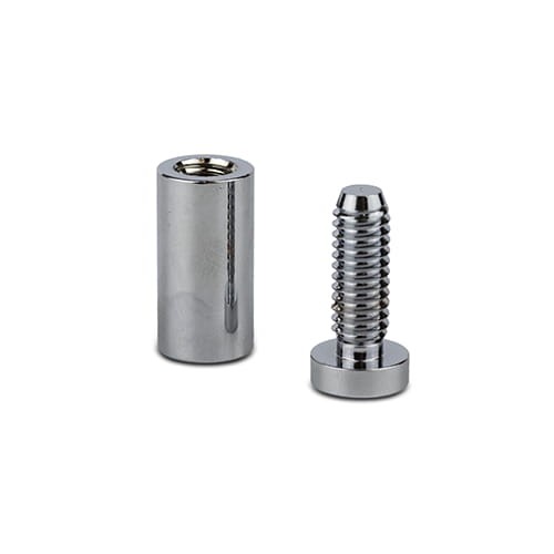 Dystans montażowy 13mm Ø Mosiądz Chrom 13x25