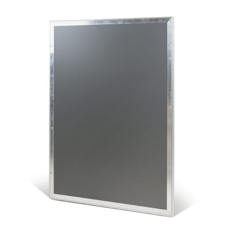 Ramka plakatowa OWZ B2 (70 x 50 cm) aluminiowa srebrna z prostym narożnikiem rama ramka plakatowa OWZ ścienna na plakat na zdjęcia profil 25 mm