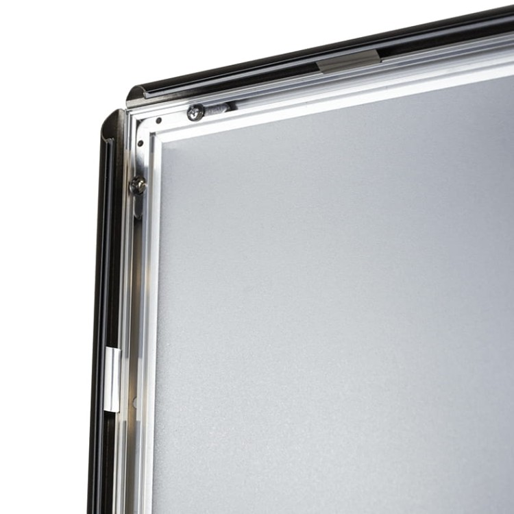 Ramka plakatowa OWZ A1 (84x59 cm) aluminiowa czarna z prostym narożnikiem rama ramka plakatowa OWZ ścienna na plakat na zdjęcia profil 25 mm