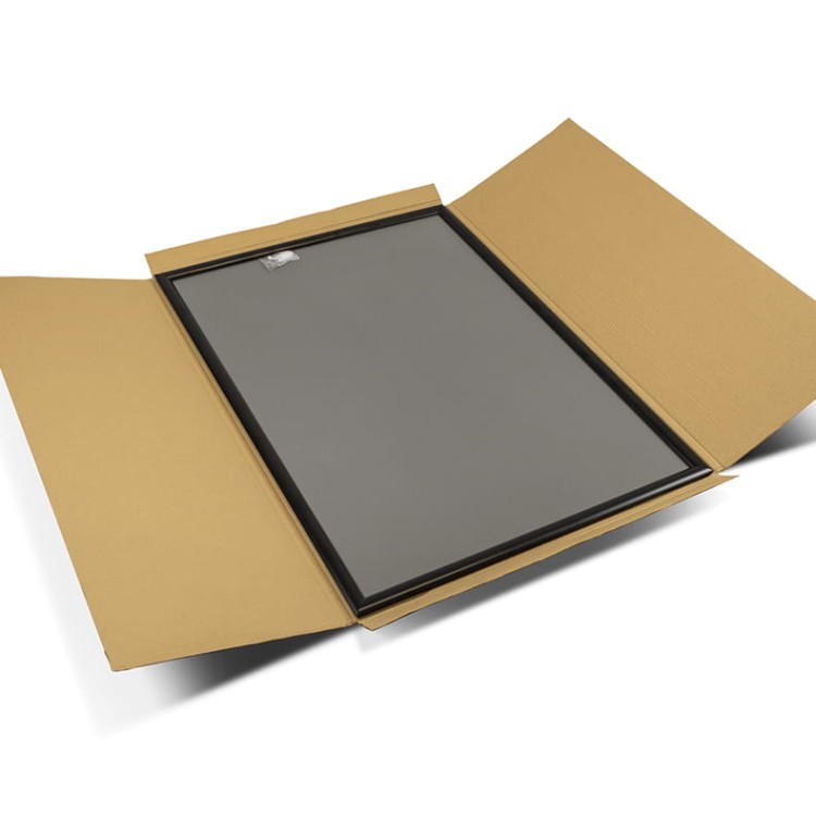Ramka plakatowa OWZ A2 (59 x 42 cm) aluminiowa czarna z prostym narożnikiem rama ramka plakatowa OWZ ścienna na plakat na zdjęcia profil 25 mm