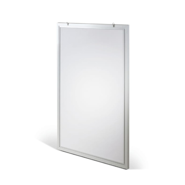 Podświetlana ramka LED A1 (59,4 x 84,1 cm) aluminiowa srebrna z prostym narożnikiem rama ramka plakatowa OWZ ścienna na plakat na zdjęcia profil 30 mm