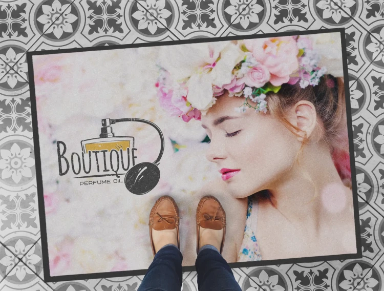 Mata podłogowa Interior Guard Brush - dywanik wycieraczka wykładzina z logo do zastosowań wewnętrznych