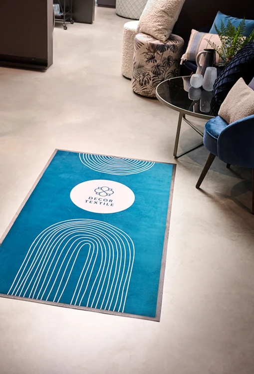 Mata podłogowa Promo Star - promocyjny dywanik wykładzina z logo do zastosowań wewnętrznych