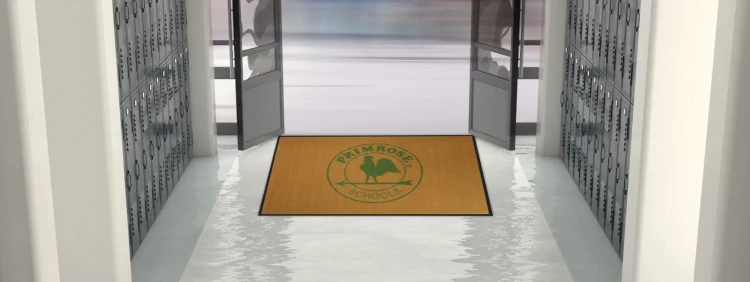 Mata podłogowa Universal Brush Guard - wycieraczka dywanik wykładzina z logo do zastosowań wewnętrznych i zewnętrznych